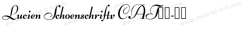 Lucien Schoenschriftv CAT字体字体转换